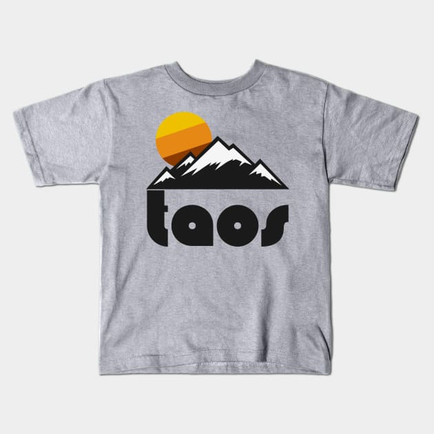 Retro Taos New Mexico ))(( Tourist Souvenir Travel Design Kids T-Shirt by darklordpug